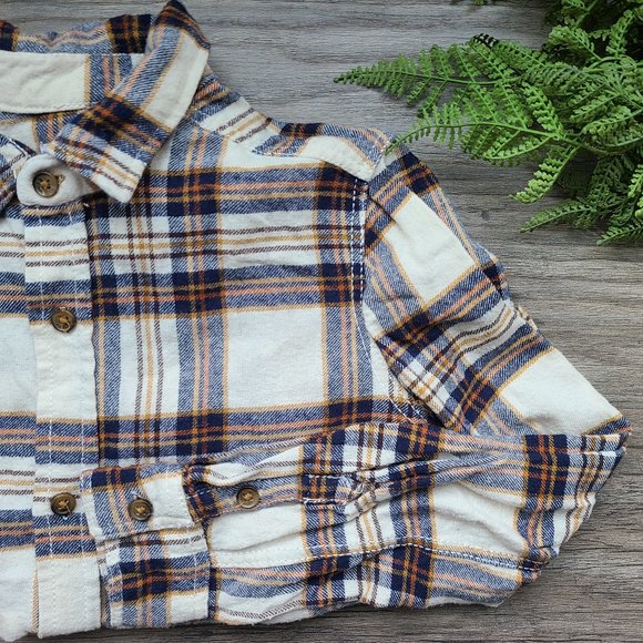 Kids Tommy Bahama Plaid Flannel Button-Up Shirt - Picture 1 of 10